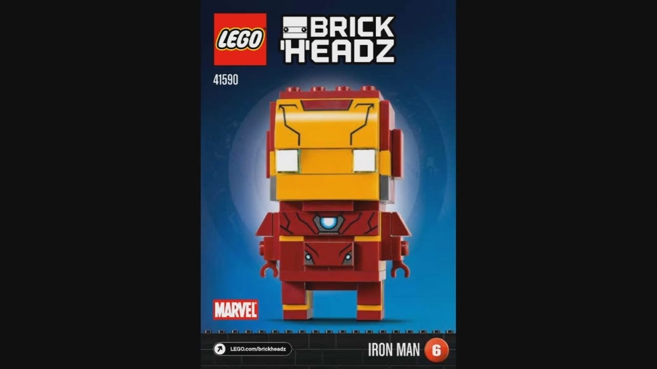 lego brickheadz iron man instructions