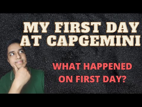 My First Day At Capgemini!? What Happens on first two days after Capgemini onboarding? ?