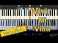 Como tocar vivir mi vida en el piano  tutorial  marc anthony  moromusicpiano