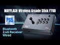 Mayflash wireless arcade stick f700 for ps5 ps4 switch windows apple android and more