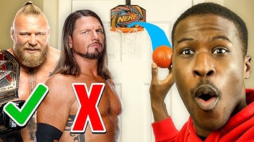 Make The Shot On The Mini Hoop, Draft The Royal Rumble!