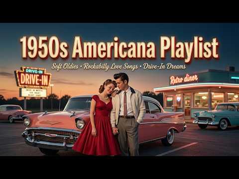 1950s Americana Playlist with Soft Oldies, Rockabilly Love Songs, and Drive In Dreams