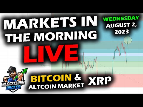 MARKETS in the MORNING, 8/2/2023, Bitcoin Recovery, XRP Floor, Stocks Fall as U.S. Credit Downgrade