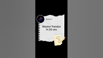 Master Pandas in Python. #pandaslibrary #python  #dataanlytics #datascience