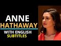 ENGLISH SPEECH | ANNE HATHAWAY: Paid Family Leave (English Subtitles)