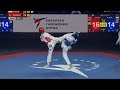 SALIM Omar gergely (HUN) POLAT Görkem (TUR) European Taekwondo Senior Championships 2022 54 kg FİNAL