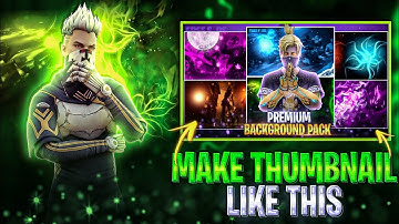 How To Make Attractive Thumbnail Like This In PSCC 👻😜 Free Fire Thumbnail Tutorial 💥