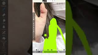 Jennie Yeşil Ve Su Yeşili Saç