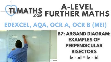 A-Level Further Maths B7-05 Argand Diagram: Examples of Perpendicular Bisectors |z-a|=|z-b|