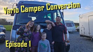 Our Mercedes Vario 814 Minibus camper conversion! We collect our new van!