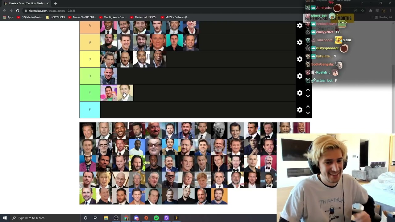 My Actor Tier List Made Everyone Mald