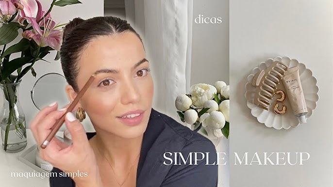 Maquiagem simples e rápida que te deixa bonita, com 6 produtos