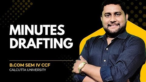 Minute Drafting of Business Letter|B.Com Semester 4 | Business Communication|Calcutta University CCF