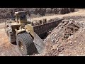 Huge Caterpillar 994 Wheel Loader Loading Caterpillar 777F Dumpers - Samaras Mining Group