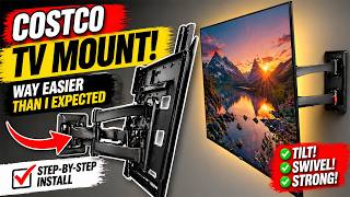 I Installed This Costco TV Mount… WAY Easier Than I Expected 😳