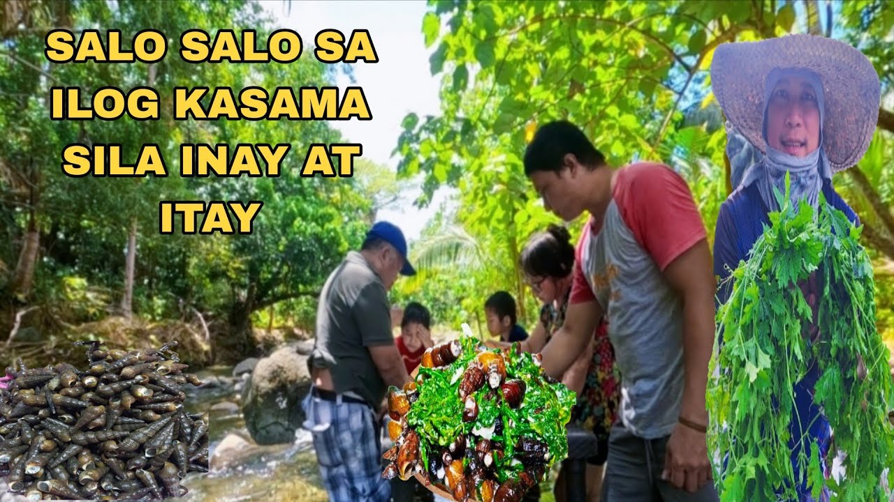 PAGLULUTO NG GINATAANG SUSO NA MAY  AMPALAYA TANGHALIAN SA ILOG
