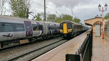 Heathrow express and GWR 387s Cross paths at Hanwell 10th May 2021