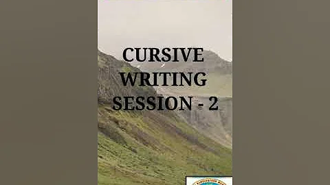 Teaching uppercase cursive writing  session  by Ms...