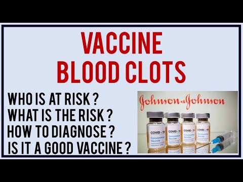 Blood clots after vaccination | Johnson & Johnson AstraZeneca | What you need to know