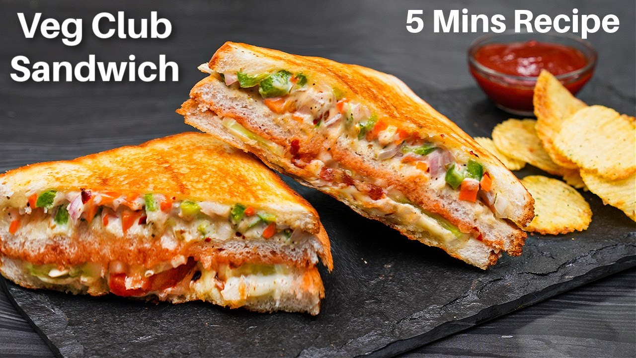 बाजार जैसा वेज क्लब सैंडविच 5 मिनट में | Veg Club Sandwich | Veg Mayo Sandwich | Kabitaskitchen | Kabita Singh | Kabita
