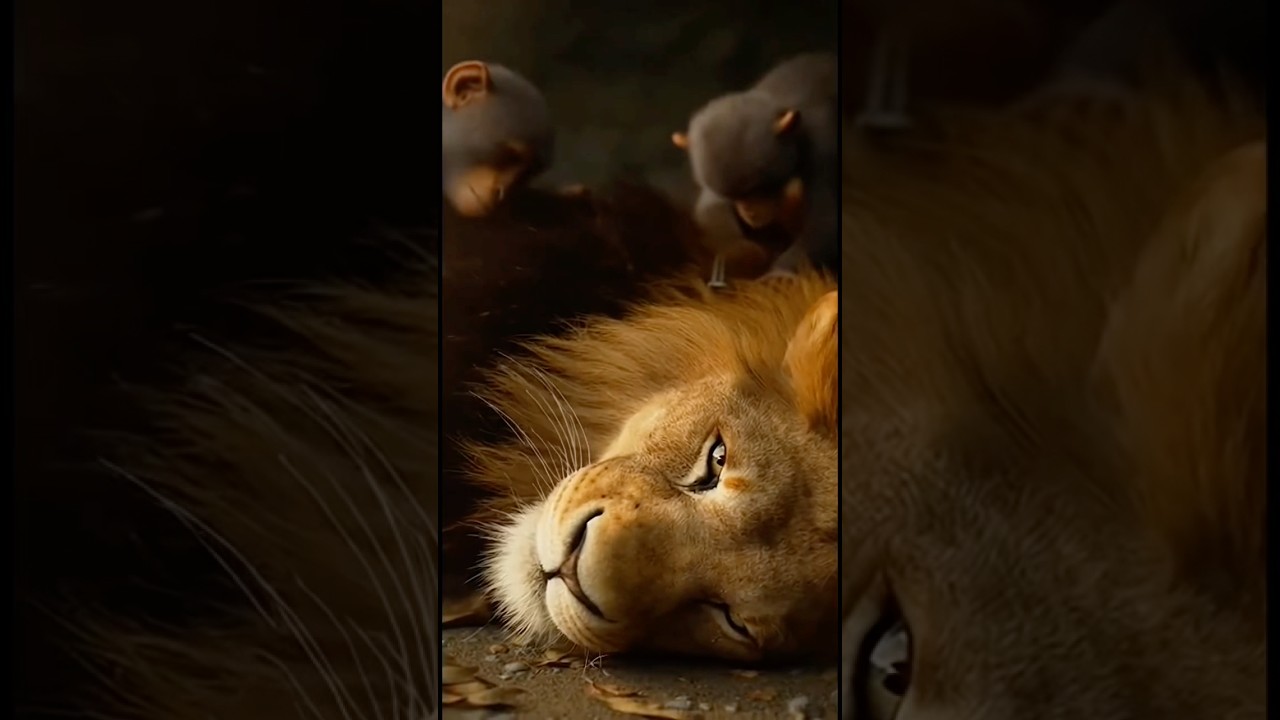 Monkeys Save an Injured Lion 🦁🐒 | Jungle Kindness Story