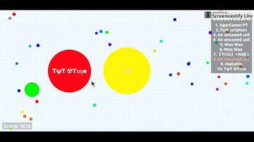 Agario- instant merging, and on the leaderboards