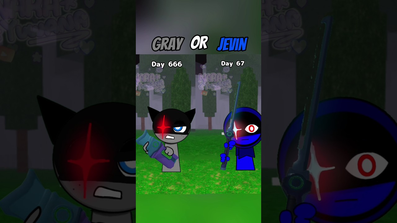 Sprunki X 99 Night In Forest Gray Jevin Shorts