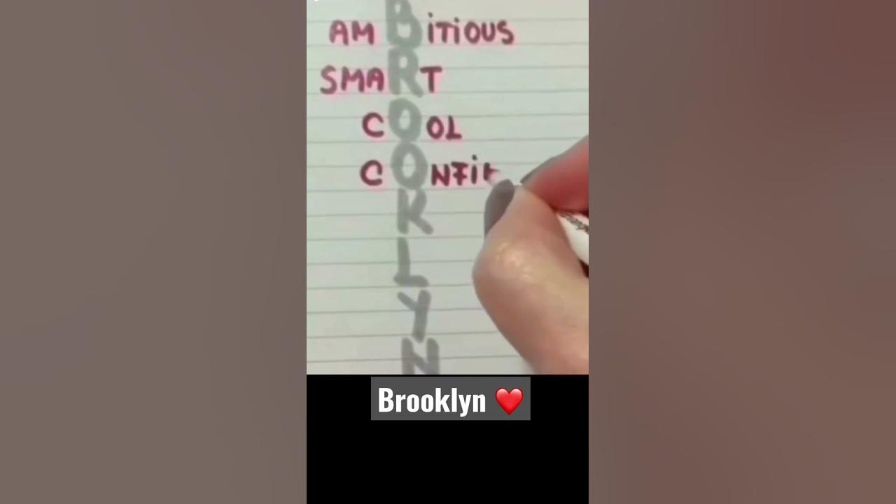 Meaning of the name BROOKLYN meaning name brooklyn YouTube