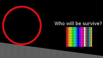 Escape Circle Monters Marble Survival Race ASRM in Algodoo