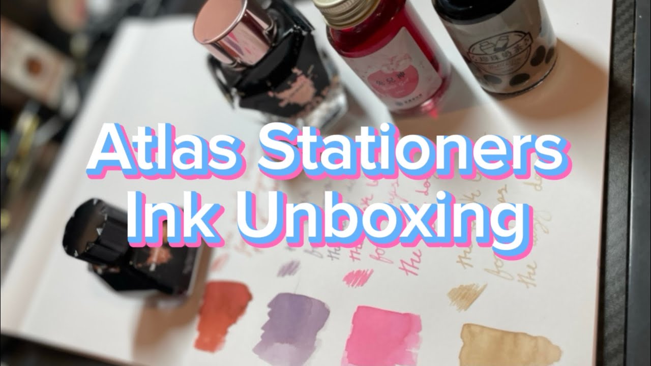 Atlas Label Gun Ink Atlas Stationers Ink Unboxing! (Restock of Limited and New Inks) - YouTube