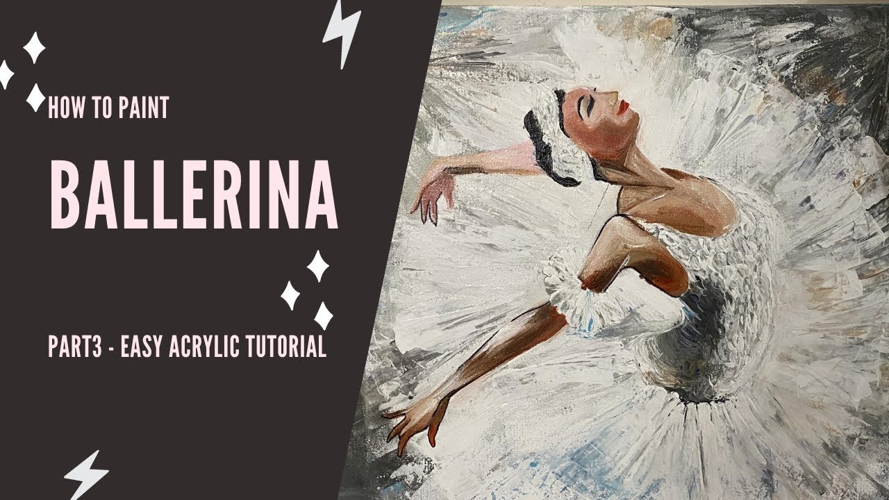 How to Paint Ballerina in 4 minutes || Easy Tutorial || Paintbrush by ...