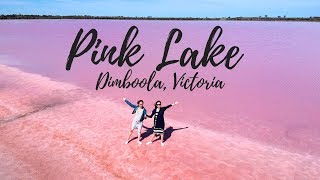 Pink Lake in Dimboola, Victoria, Australia (Drone Shots)