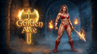 GOLDEN AXE ARCADE GAME COMPLETED WITH TYRIS FLARE (ARCADE MACHINE GAMEPLAY) #sega #goldenaxe