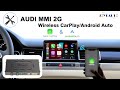 How to install Wireless CarPlay Android Auto for AUDI A6 A8 S8 Q7 MMI 2G