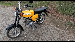 Simson S51/ SR 50. Pořádný bastl. Enduro nejede. Je to špatný, opravit to je výzva. ;)