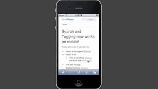 Search & Tagging in WorkFlowy Mobile