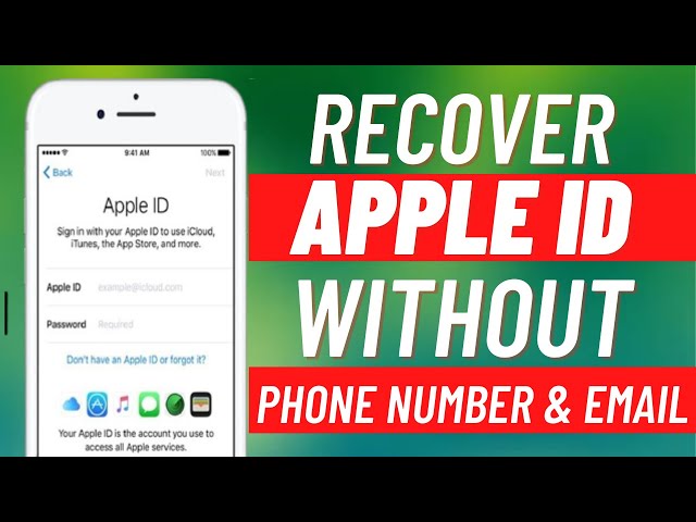FREE APPLE ID RECOVER WITHOUT PHONE NUMBER (HOW TO RECOVER APPLE ID ON IPHONE IPAD MAC (Latest 2021) class=