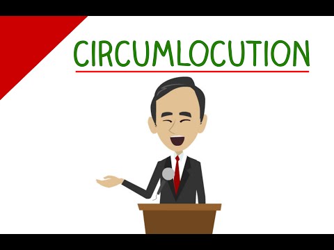 영어 단어 배우기-CIRCUMLOCUTION 의미 (어휘 비디오)