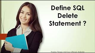 Define SQL Delete Statement