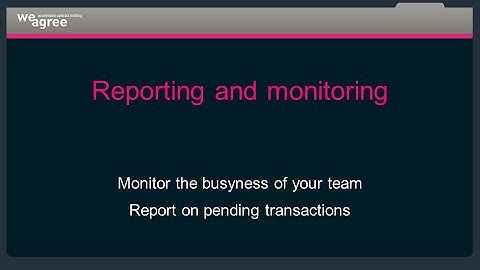 Reporting on contracts and monitoring your team