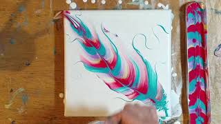 Acrylic String Dip Feather! (144)