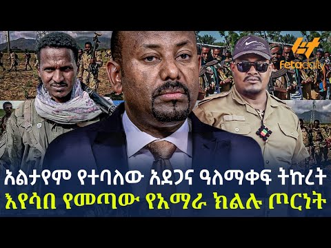 Ethiopia - አልታየም የተባለው አደጋና ዓለማቀፍ ትኩረት  | እየሳበ የመጣው የአማራ ክልሉ ጦርነት