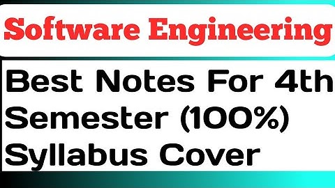 Software Engineering 100% Complete Notes | RGPV BTech 4th Semester Software Engineering