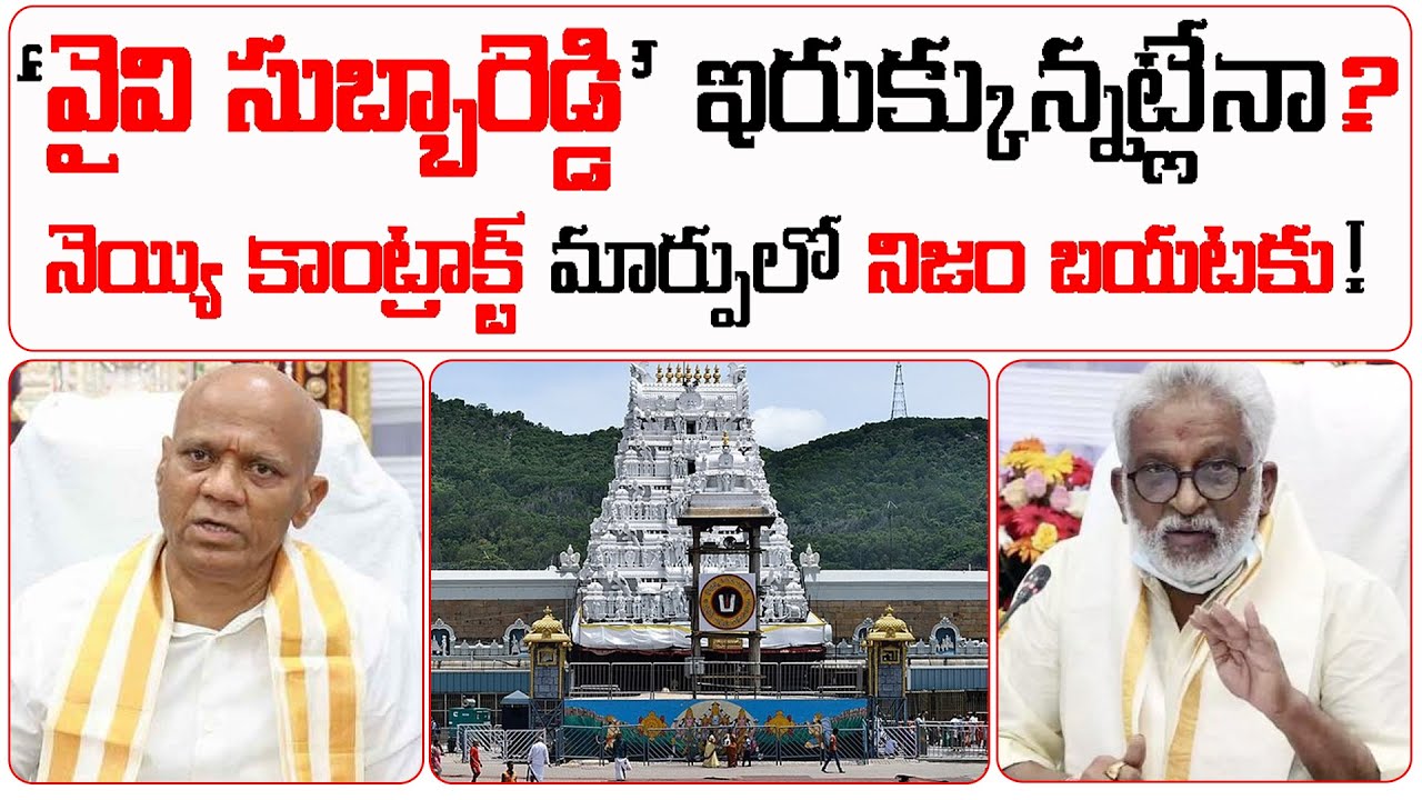 ‘వై‌వి సుబ్బారెడ్డి’ ఇరుక్కున్నట్లే? | నెయ్యి కాంట్రాక్ట్ మార్పులో నిజం ...