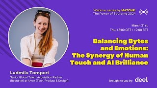 Balancing Bytes and Emotions: The Synergy of Human Touch and AI Brilliance | Ludmila Tomperi
