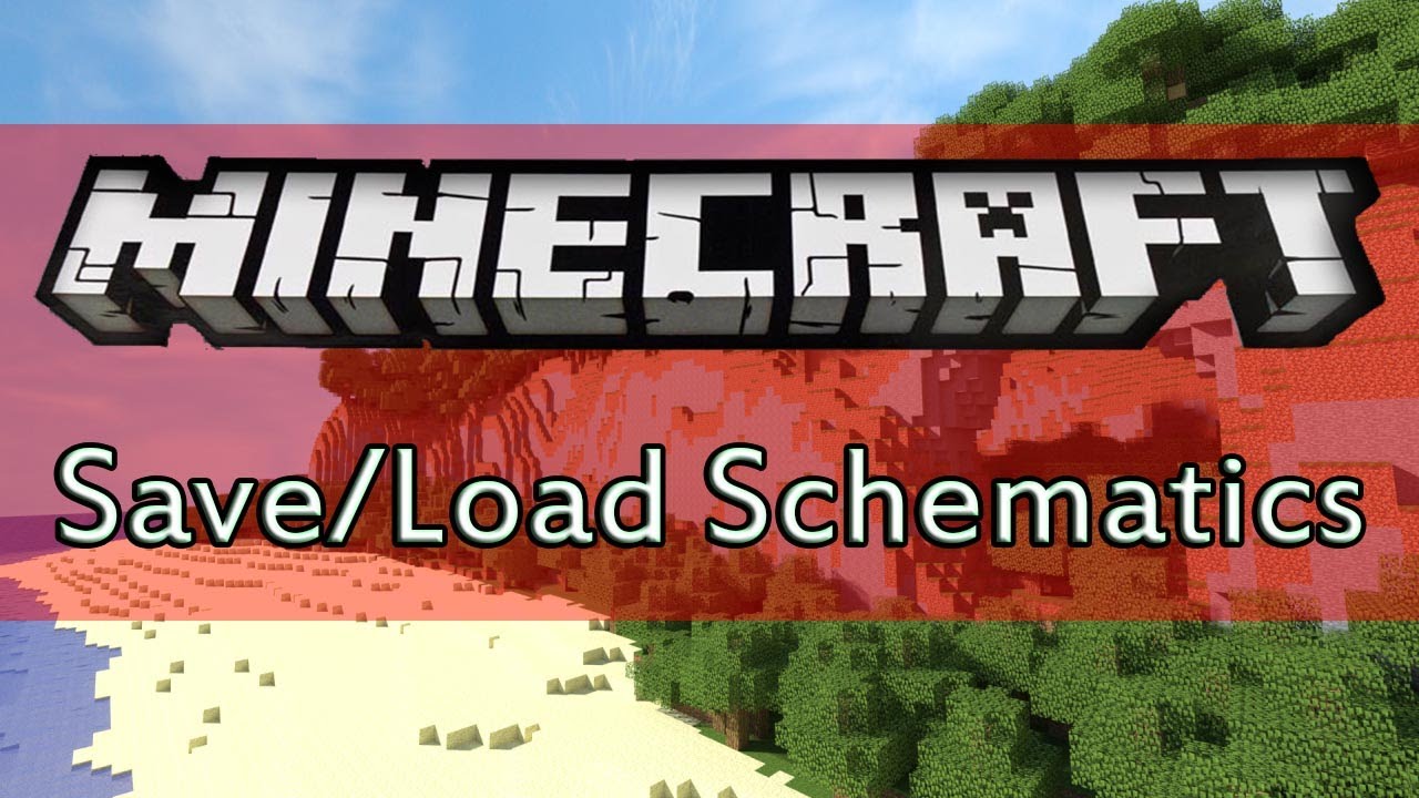 Minecraft: Worldedit Tutorial │ Save and Load Schematics - YouTube