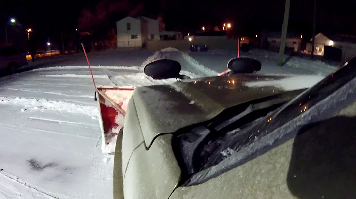 How to plow snow on gravel lots