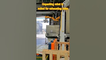 unpacking robot is suited for exhausting tasks #robot #unpacking #palletizer #machine