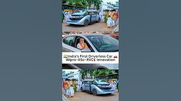 India’s First Driverless Car Unveiled in Bengaluru | Wipro–IISc–RVCE Launch Autonomous Vehicle 🇮🇳