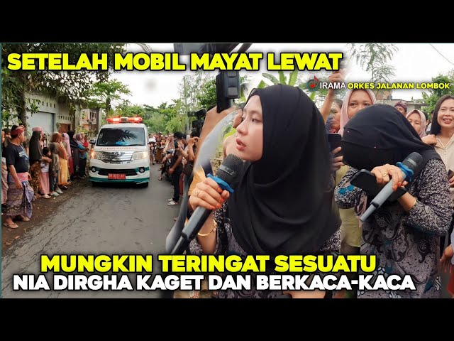 NIA DIRGHA KAGET MOBIL MAYAT LEWAT PAS LAGI ASYIK NYANYI DI JALANAN | IRAMA DOPANG HARI INI class=